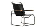 B35 Leather Armchair, Designed by Marcel Breuer, Thonet, Germany, 1930s