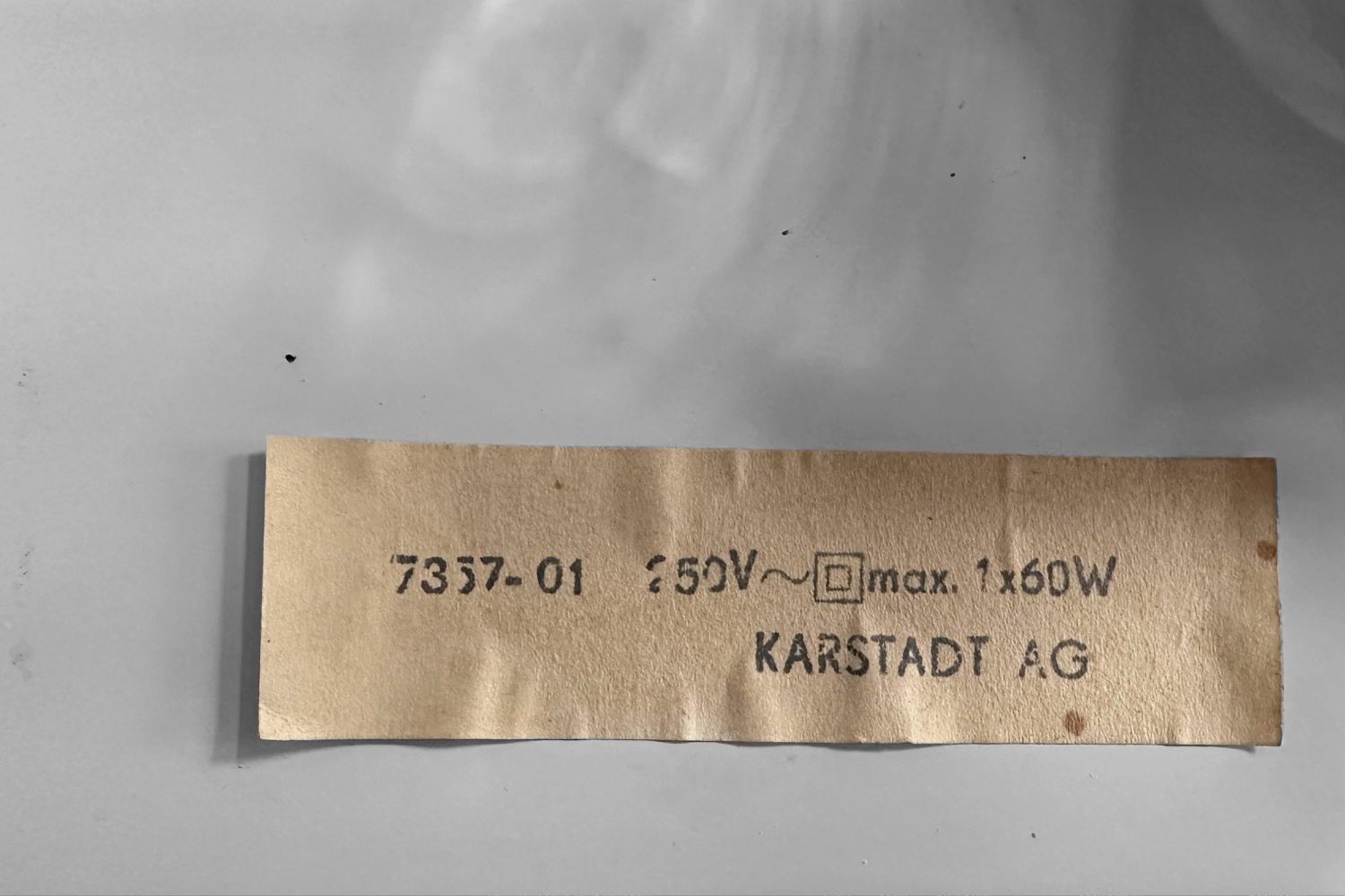 Mosiężna lampa biurkowa z łańcuszkiem, Karstadt AG, Niemcy, lata 70