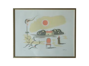 Kolorowa litografia, Stellan Mörner, lata 60