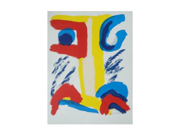 Kolorowa litografia,Bengt Lindström, Jätten på Berget, 1995