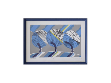 Litografia barwna, Knut Grane, Vintern, 1991