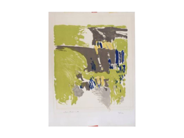 Litografia na papierze Van Gelder Zonen, Jörgen Fogelqvist, lata 80