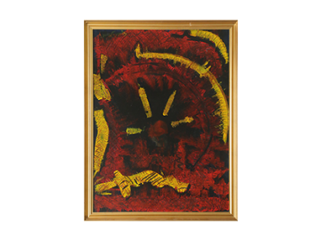 Obraz olejny na płótnie, Roald Ditmer, Kompozycja abstrakcyjna, 1999