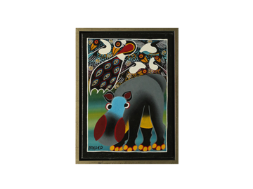 Obraz olejny na płótnie, Saidi Nakoko, Tingatinga, Tanzania, lata 70