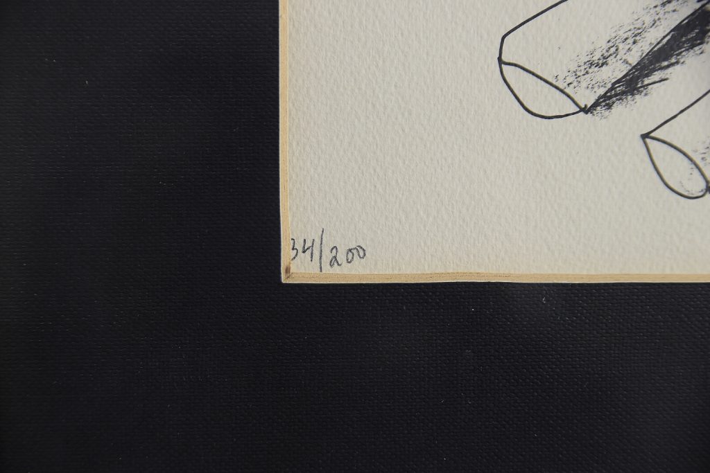 Kolorowa litografia, Carl Fredrik Reuterswärd, Abrakadabra, lata 90