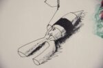 Kolorowa litografia, Carl Fredrik Reuterswärd, Abrakadabra, lata 90