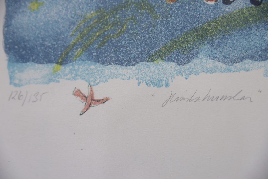 Kolorowa litografia, Aino Myllykangas, Heaven the dog, 1993