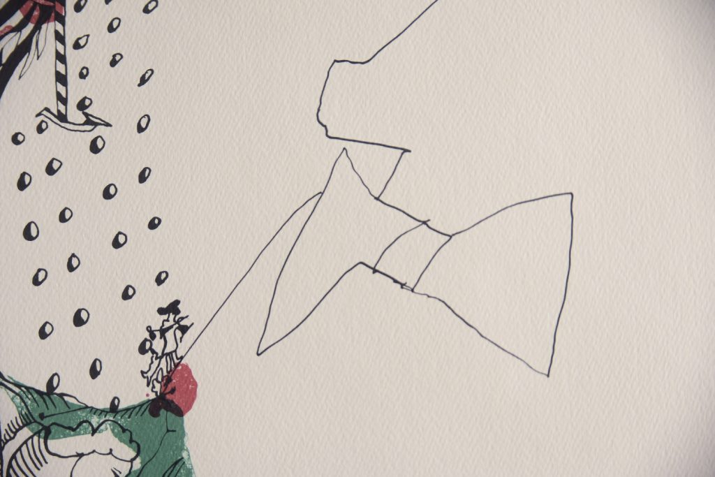 Kolorowa litografia, Carl Fredrik Reuterswärd, Abrakadabra, lata 90