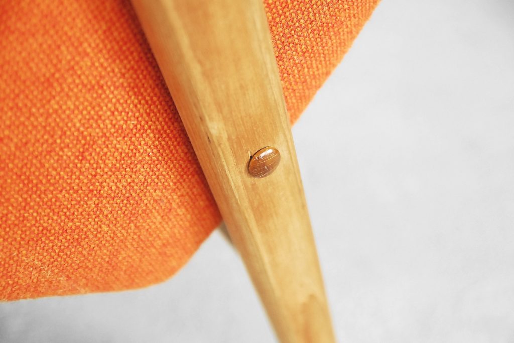 Fotel Mid-Century Modern, proj. T. Afdal, Bruksbo Nesjestranda Møbelfabrik, Norwegia, lata 60