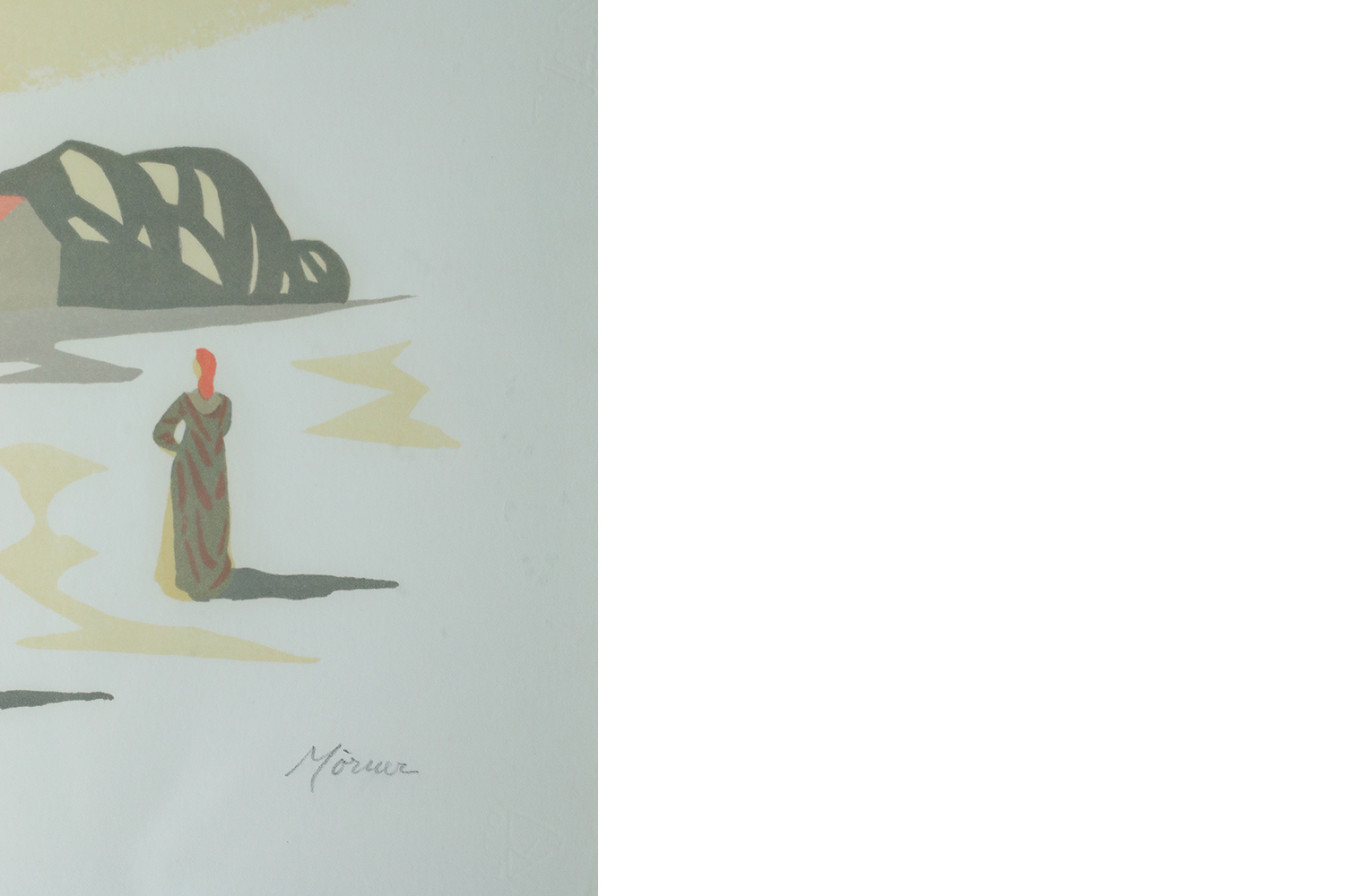 Kolorowa litografia, Stellan Mörner, lata 60