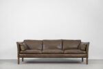 Skórzana sofa Cromwell, proj. Arne Norell, Szwecja, lata 60