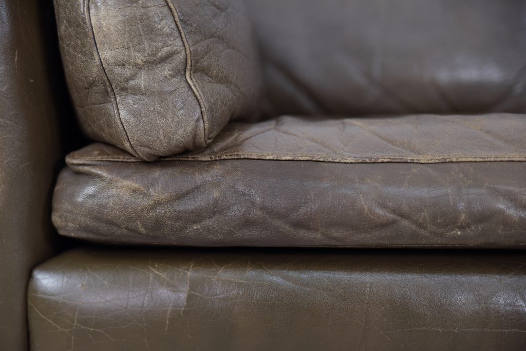 Skórzana sofa Cromwell, proj. Arne Norell, Szwecja, lata 60