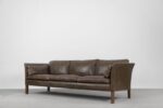 Skórzana sofa Cromwell, proj. Arne Norell, Szwecja, lata 60