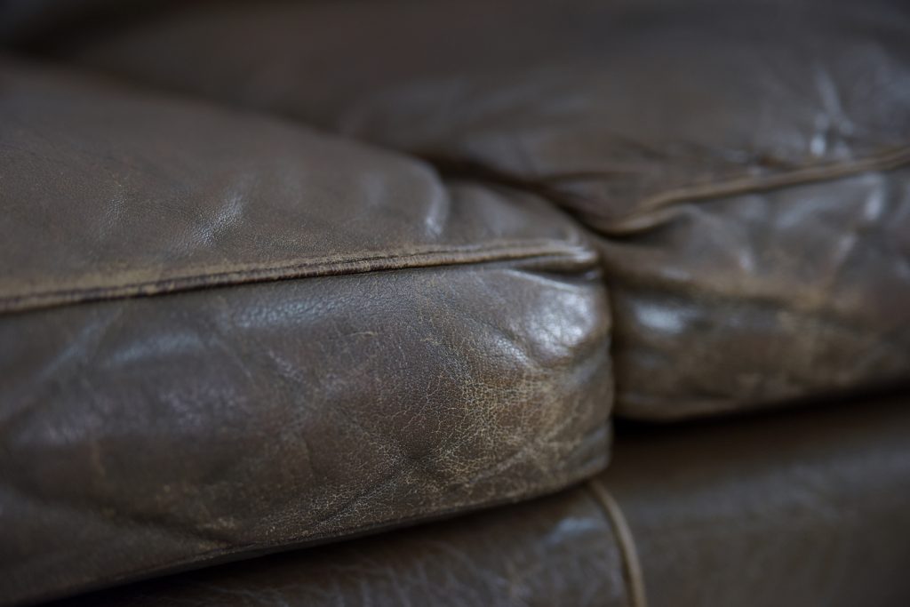 Skórzana sofa Cromwell, proj. Arne Norell, Szwecja, lata 60