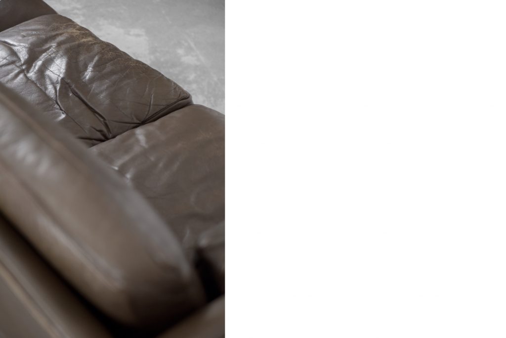 Skórzana sofa Cromwell, proj. Arne Norell, Szwecja, lata 60