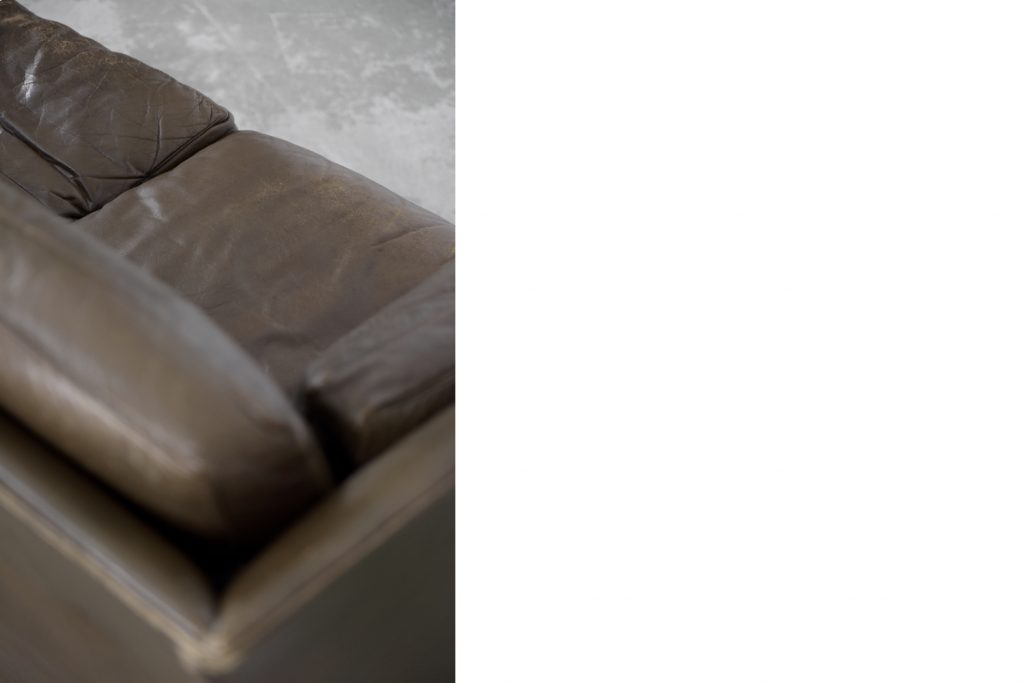 Skórzana sofa Cromwell, proj. Arne Norell, Szwecja, lata 60