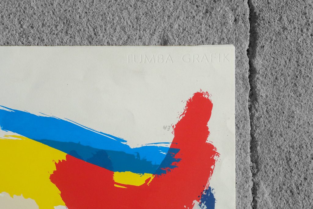 Kolorowa litografia,Bengt Lindström, Jätten på Berget, 1995