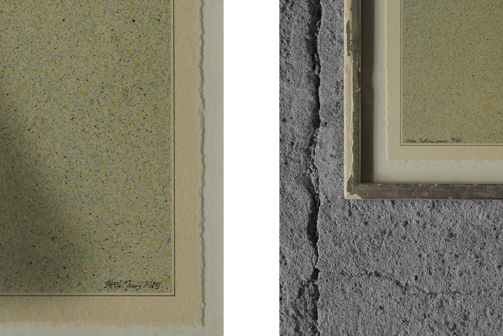 Computer ink plot, Beck & Jung, Green Indian game,1985