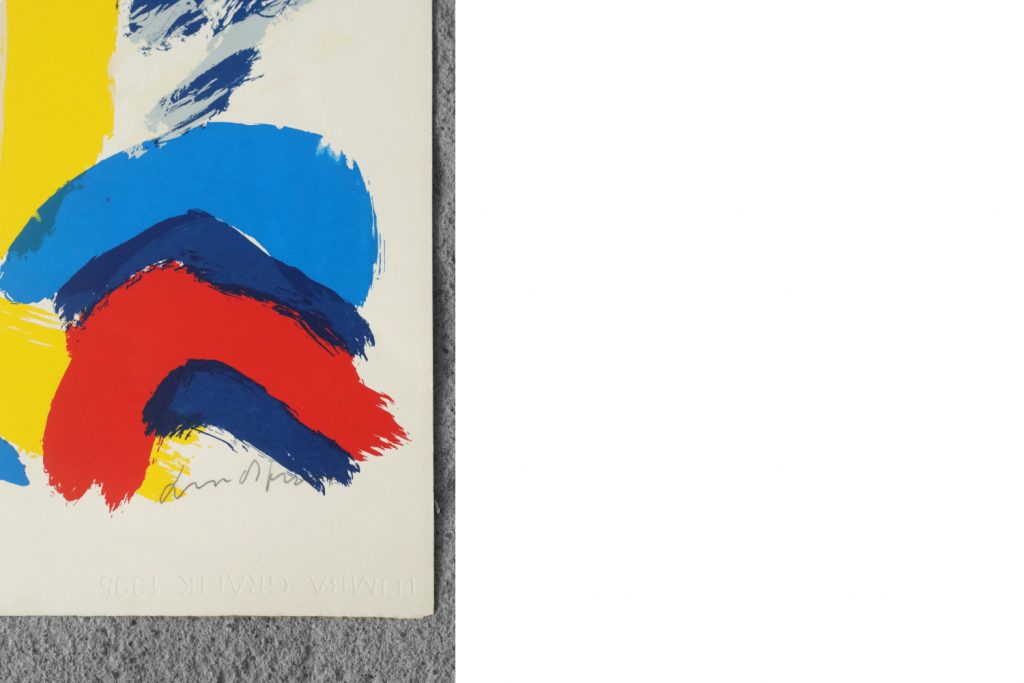 Kolorowa litografia,Bengt Lindström, Jätten på Berget, 1995