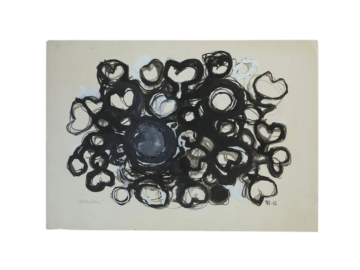 Technika mieszana na desce, Margareta Treutiger, Vattenblom, 1965