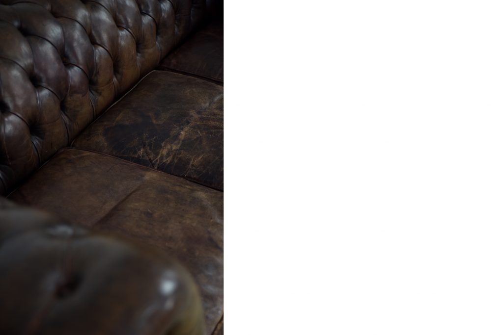 Skórzana sofa Chesterfield, Anglia, lata 20