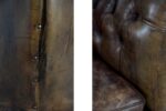Skórzana sofa Chesterfield, Anglia, lata 20