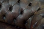 Skórzana sofa Chesterfield, Anglia, lata 20