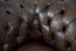 Skórzana sofa Chesterfield, Anglia, lata 20