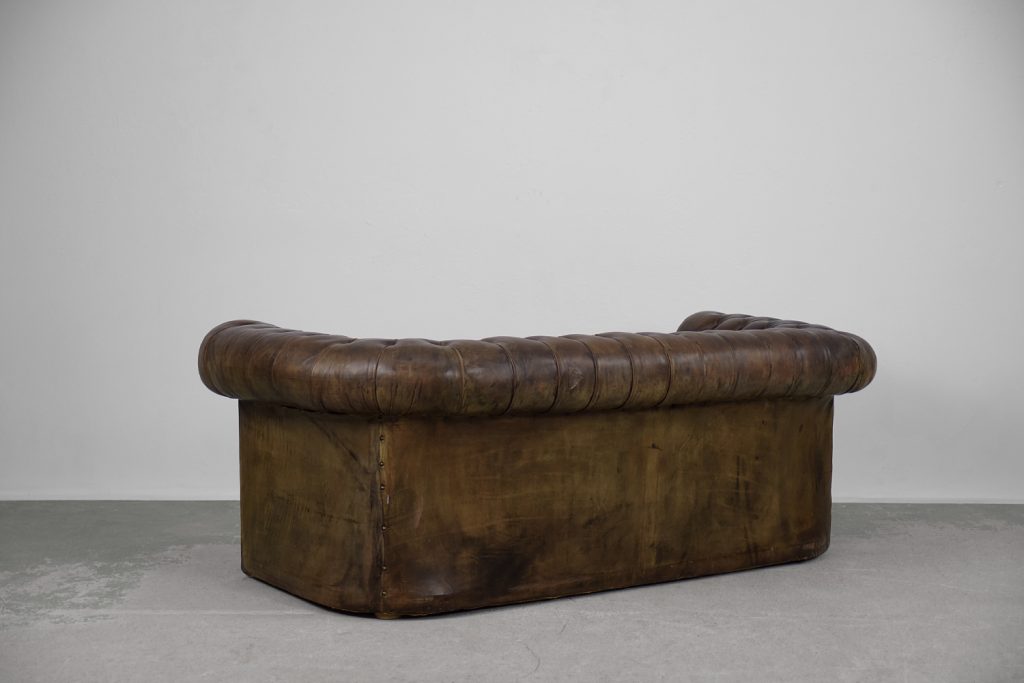Skórzana sofa Chesterfield, Anglia, lata 20