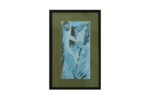 Vintage colour lithograph in the naïve art tradition