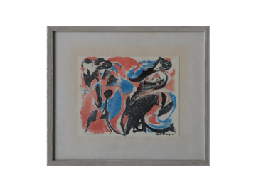 Litografia kolorowa, Bergets röda, Paul Holsby, 1963