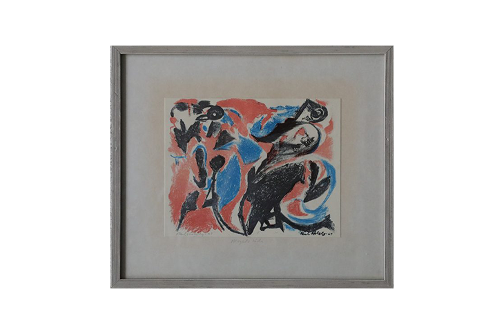 Litografia kolorowa, Bergets röda, Paul Holsby, 1963