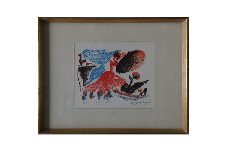 Litografia kolorowa, Spansk dans, Paul Holsby, 1967