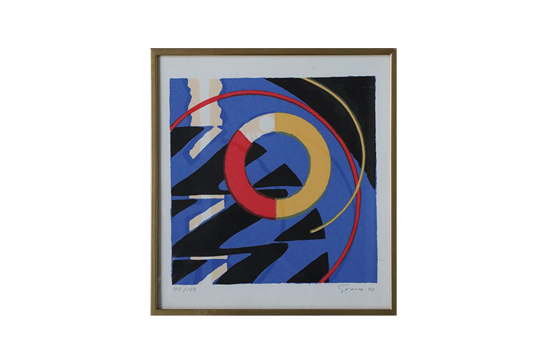 Litografia barwna, Manhattan Swing, Knut Grane, 1990