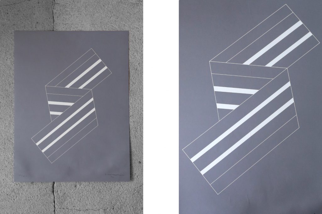 Litografia kolorowa, Eskil Hansson, Kompozycja, 1976