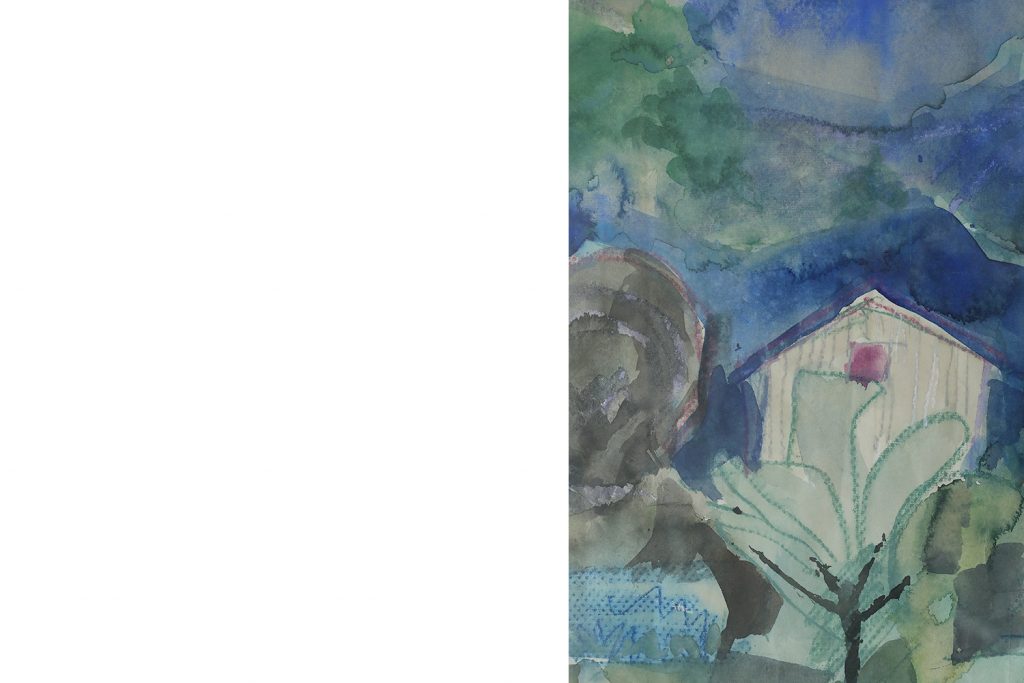 Akwarela, Frideborg Bryth, lata 50