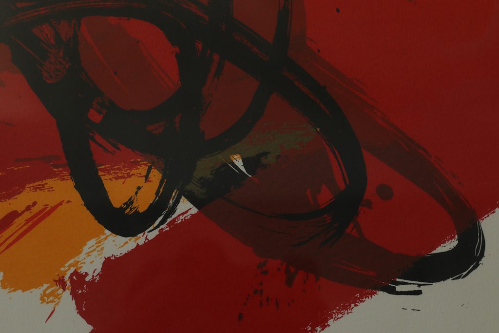 Kolorowa litografia, Hommage à Lorca, Gérard Gosselin, 1986