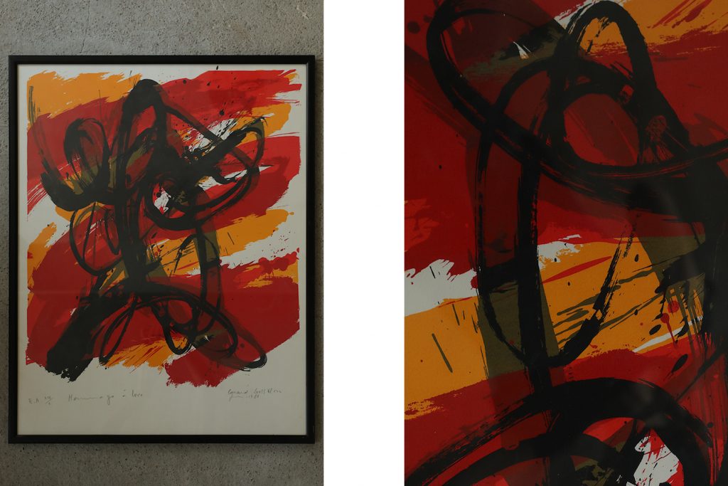 Kolorowa litografia, Hommage à Lorca, Gérard Gosselin, 1986