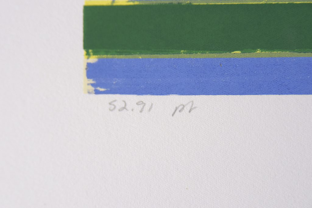 Litografia kolorowa na papierze Fabriano, Hardy Strid, lata 50