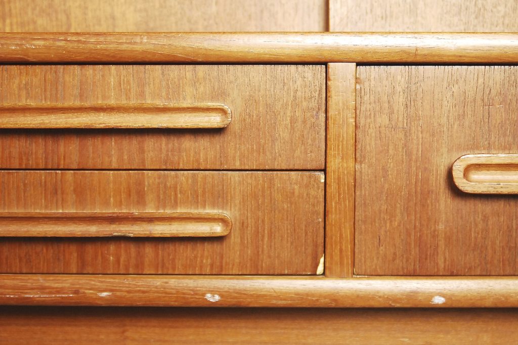 Vintage highboard, Dania, lata 50