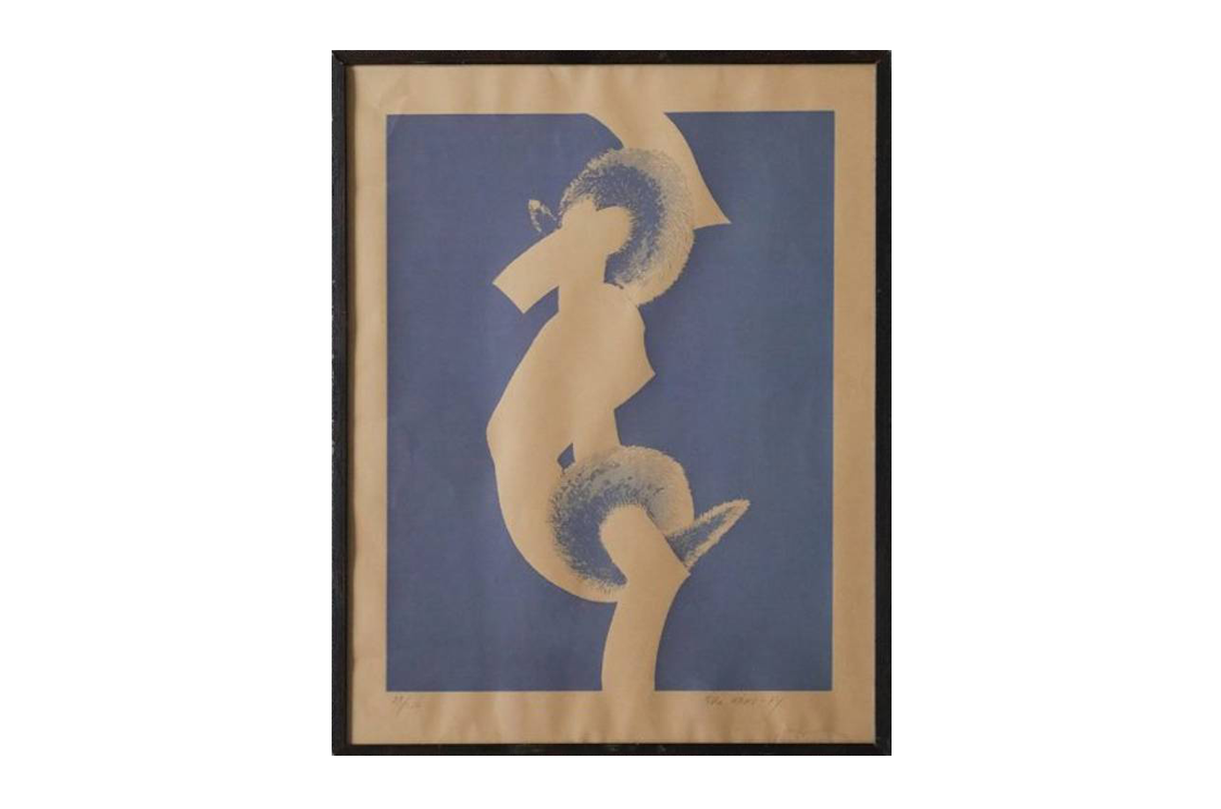 Litografia sygnowana, Olle Kåks, 1974