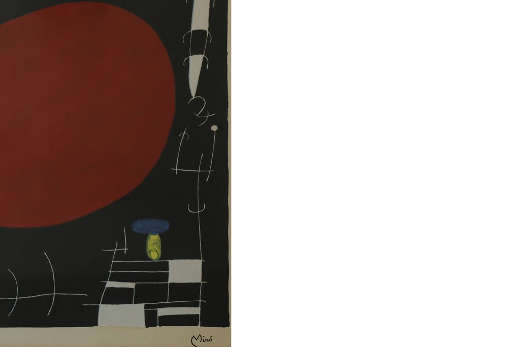 Litografia kolorowa, Soleil et Étincelles, Joan Miró, lata 60