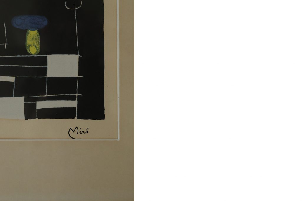 Litografia kolorowa, Soleil et Étincelles, Joan Miró, lata 60
