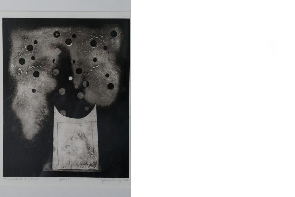 Akwaforta, Bukett, Bertil Lundberg, 1980