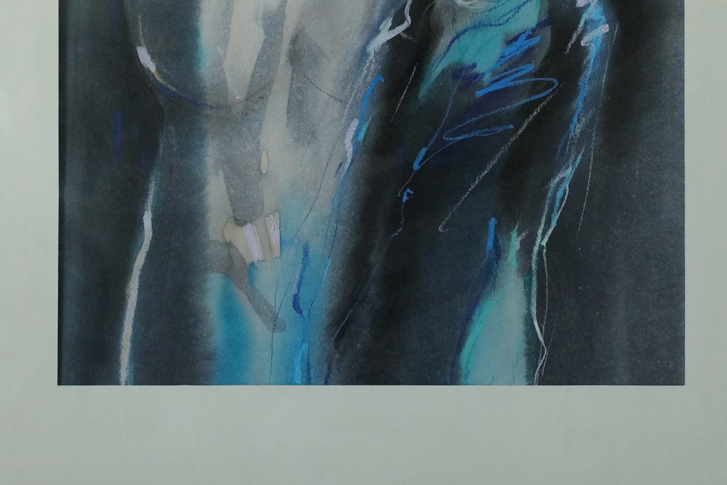 Nude, akwarela, Pastel, Antoni Karwowski, 1992