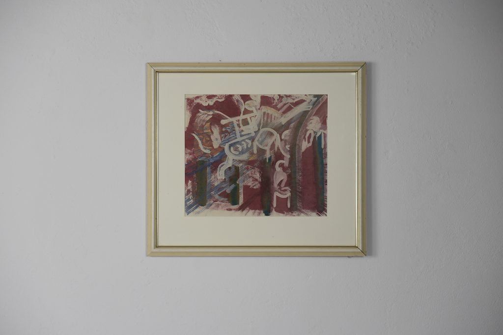 Kolorowa litografia, Kompozycja, 1981