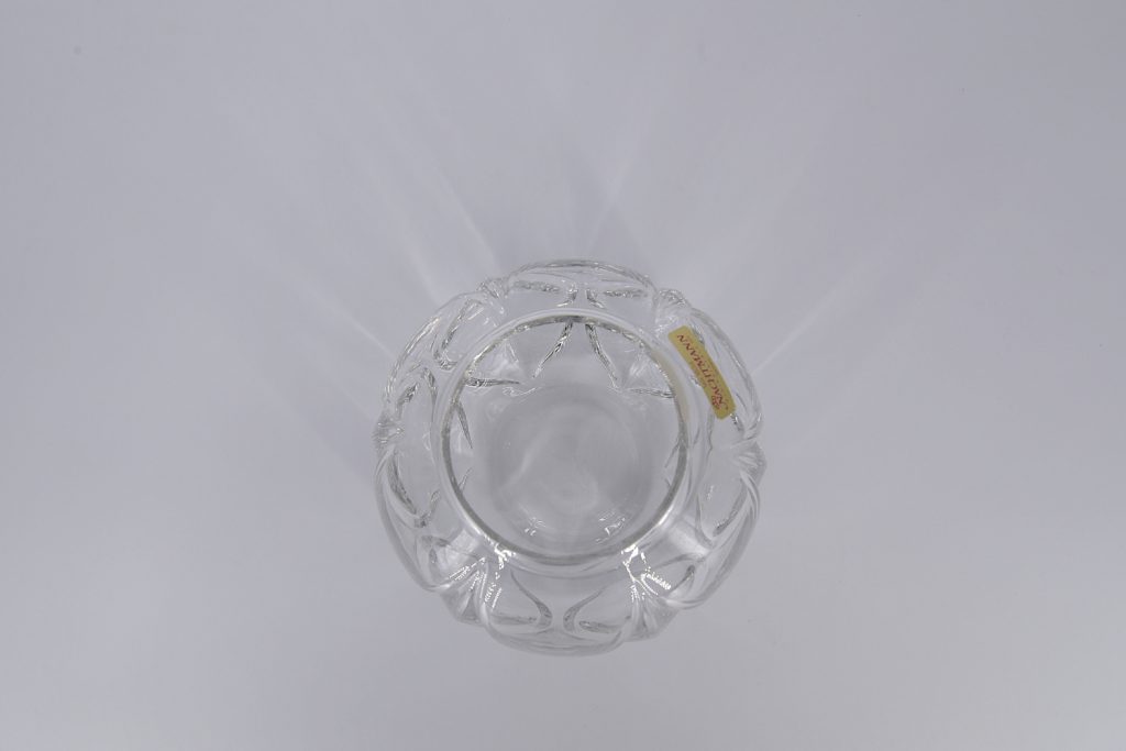 Spherical crystal vase, Nachtmann, Germany, 1960s