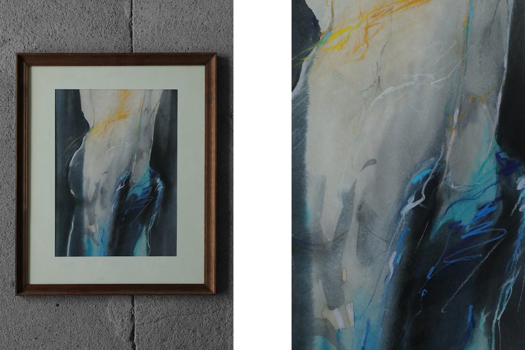 Nude, akwarela, Pastel, Antoni Karwowski, 1992