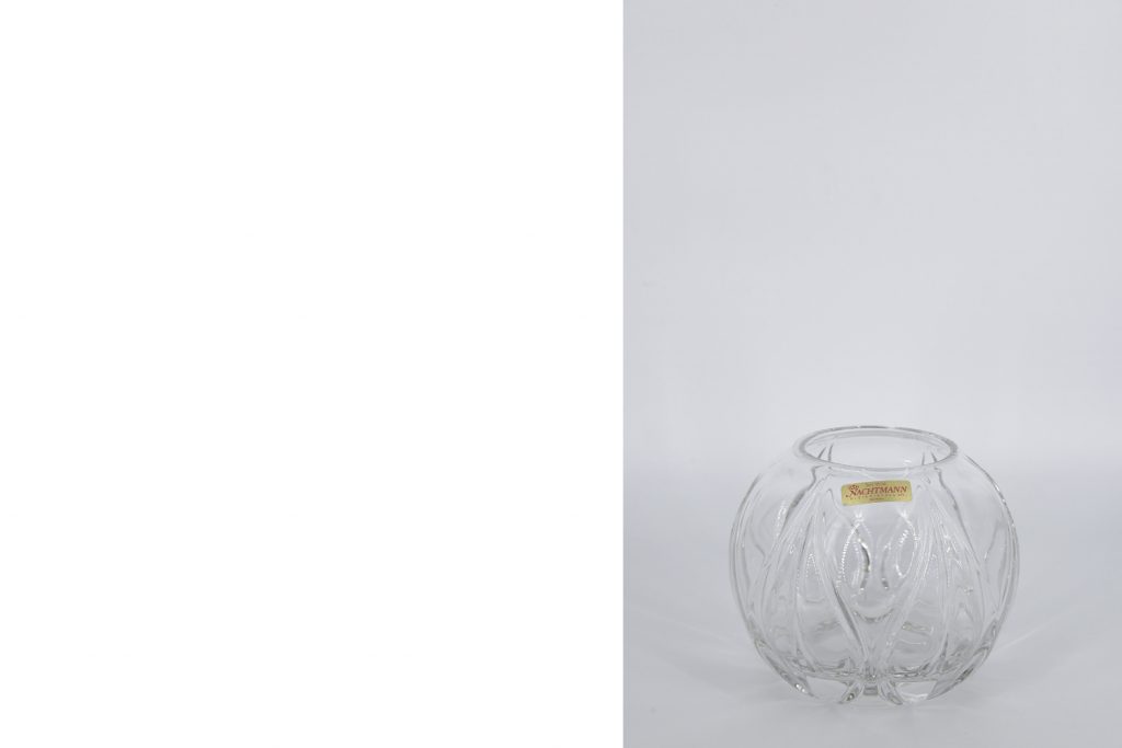 Spherical crystal vase, Nachtmann, Germany, 1960s
