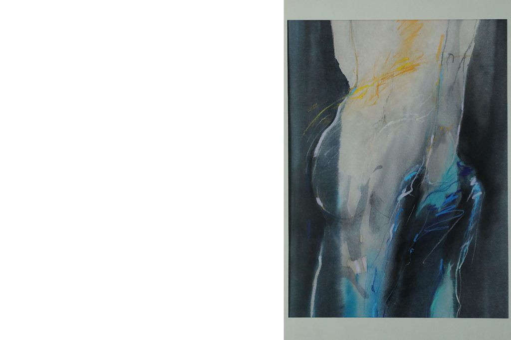Nude, akwarela, Pastel, Antoni Karwowski, 1992